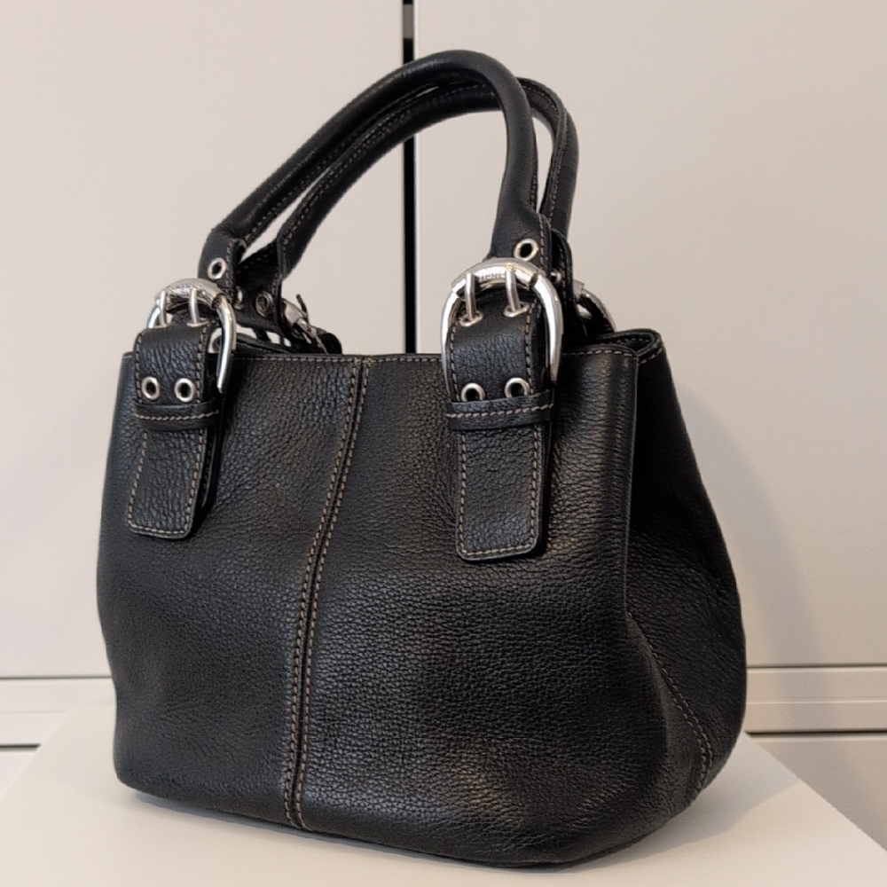 Tignanello Black Leather Shoulder Bag